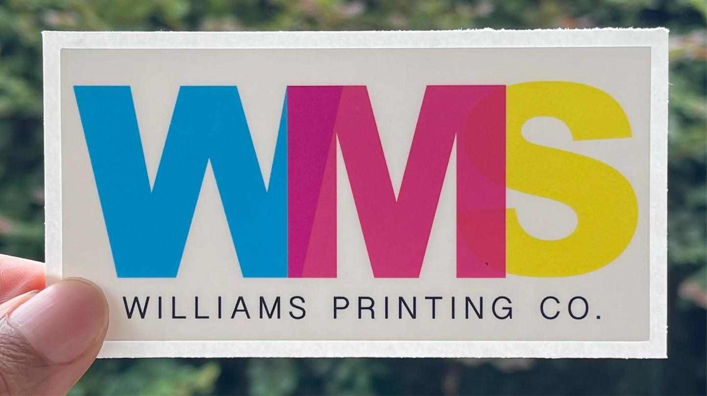 RECTANGLE STICKERS Williams Printing